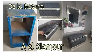 NO DEJES DE VERLO/TRANSFORMA TUS MUEBLES VIEJOS DE LA BASURA A EL GLAMOUR