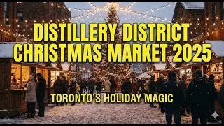 FULL 4K UHD Walkthrough | Holiday Season Distillery Winter Village 2025 | Toronto Christmas Market