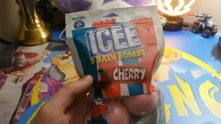 ICEE Bath Bombs Cherry Unboxing And First Use