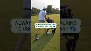 Sustainable Golf Tip 🌎👣 Walk on the golf course! #sustainability #golf