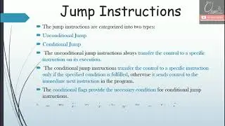 Instructions-(JMP addr, Jconditional addr)- Lec-12: Chp-3| Branching Instructions(Part-1) of 8085