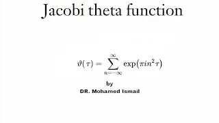 lec 30 Jacobi theta function