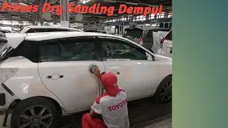 Cara dan proses dry sanding dempul mobil#bodyrepair #painting #amplas #mesin dry sanding
