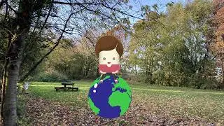 Amella Bouncing on her globe hopper