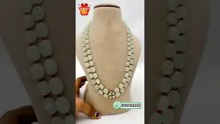 Angoor Beads Necklace with Silver Locket Pendant | Handmade Silver Jewellery