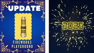 New 2025 New Years fireworks in Roblox Fireworks Playground!