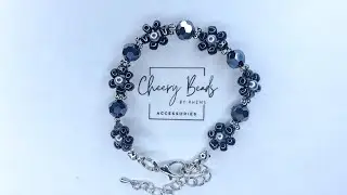 DIY Easy Daisy Bracelet Using Black Seed Beads #beadmaking #craft