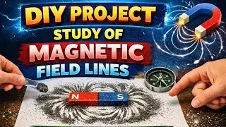 Study of Magnetic Field Lines | Easy DIY School Project | Class 10 Science🔥I #diy #science #activity