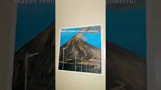 Beautiful disaster.mayon volcano&rsquo;s lava flow🌋❤️🙏🎨#art #painting #short #shorts #shortvideo #yt