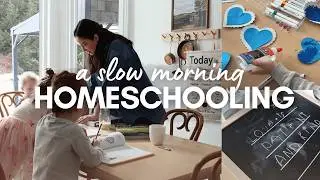 Homeschool Morning Vlog | Kindergarten + Preschool at Home