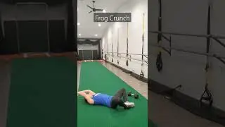 How to do a 🐸 Crunch AB workout move #abs #abworkout #crunch #crunches #fitness #core #coreworkout