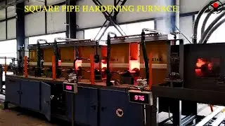 New Style Medium Frequency Induction Square Pipe Hardening Furnace #sqaurepipe #hardening #furnace