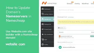 How to Update Domain's Nameservers in Namecheap