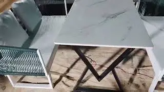 Hotel And Restaurant Furniture Outdoor Dining Table And Chair | Available on IndiaMART