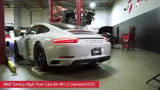 Porsche 991.2 AWE Tuning High Flow Cats + OEM PSE Muffler | TAG Motorsports