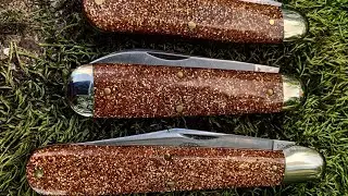 GEC #78 American Jack and the History of Glitter Gold Acrylic / Goldstone: Knife Thoughts Overview