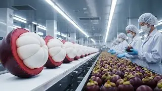 Inside the Modern Mangosteen Factory: Amazing Automatic Fruit Processing Line