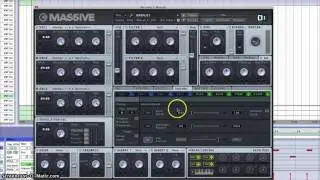 Knife Party LRAD Pluck Synth Tutorial in Massive