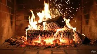 1 Hour of Relaxing Crackling Fire Sounds for Sleep & Study