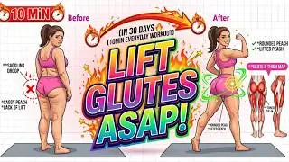 Lower Body Burn 🔥 Tone Your Legs & Lift Your Glutes Fast | No Equipment