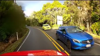 POV cam Waiatarua to Titirangi on Scenic Drive in 4K
