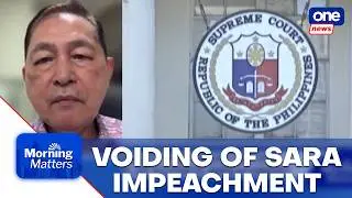 Azcuna: Recent SC ruling adds two ways to initiate impeachment | Morning Matters