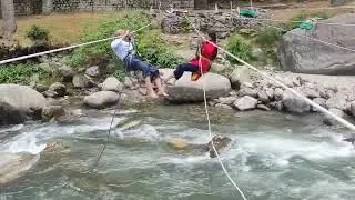 Manali rope traverse