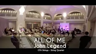 All of me (John Legend) COVER by GTA Strings - String Quartet Toronto