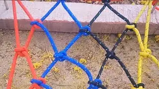 How to tie climbing Net //How to tie fishing Net easily and quickly