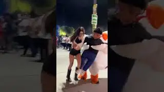 Rate his costume 🐓😅 let's twist again 😜 #music #jazz #parati #dance #humor #cumbia #shorts #viral