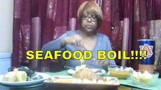 SEAFOOD BOIL WITH LOBSTER TAIL, SCALLOPS, GREEN LIPPED AND BLACK MUSSELS MUKBANG