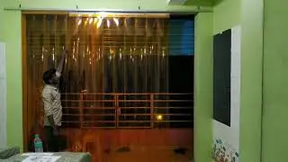 pvc strip curtain sliding type.