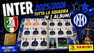 🔵⚫️INTER 2025/2026 TUTTA LA SQUADRA RAPPRESENTATA DALLE FIGURINE CALCIATORI PANINI⚽️🇮🇹
