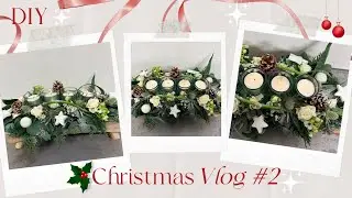 Adventsbloemstuk ✨| Christmasvlog #2| Kerstbloemstuk  |Cursus Bloemschikken #395 |Carlein Tukkers
