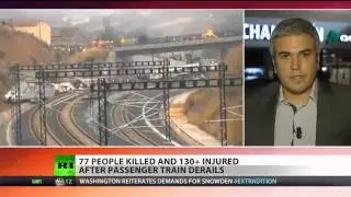 Derailment Disaster  High speed train crash in Spain kills dozens ,mp4