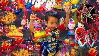 Bé Đi Phố Lồng Đèn Quận 5 Mua Đèn Về Chơi Trung Thu ★ AnhMinh ToysReview TV ★