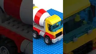 Lego Cement Mixer Truck Construction Build Animation #lego #legobuild