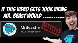 If this video gets 100k views, Mr. Beast would .....