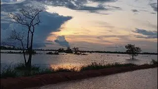 Fantastic landscape of Cambodia|Nice view of rural area|very beautiful scenery of countryside