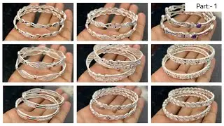 Silver Bangles Part:-1 💕 सस्ती, सुंदर, टिकाऊ चुड़िया 😍 7073962052 Whatspp For Order #poojajeweller
