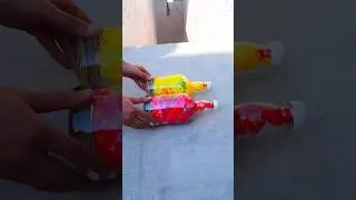 Red Vs Yellow Balloons glass Bottles Asmr! Crushing Crunchy & Soft things #shorts #asmr #satisfying