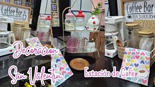 Estación de café San Valentín ☕💕 | Decoración fácil y acogedora en casa