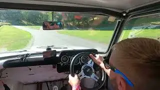 Hillman Imp -  BMW K1200 RS - Retro Rides - Prescott Hill climb -￼ August 2025 ￼