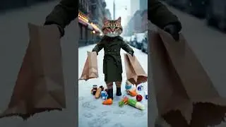 🙀 Cat&rsquo;s Grocery Bag Disaster 😹🛍️ #funnycat #catfails #catsofyoutube #viralcats #shorts