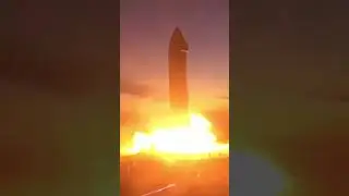 Starship SN20 - First firing of a Raptor vacuum engine integrated onto a Starship #shorts