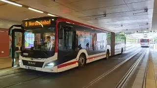 Erfurt | Mitfahrt im MAN Lion's City 18c auf der Linie 9 | Spielbergtor-Daberstedt