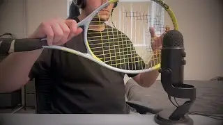 ASMR tapping + scratching with a tennis racket - 1/15/26