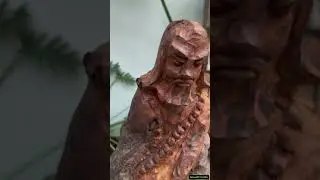 Handcrafted wooden statue  #relaxart  #diy  #woodworking