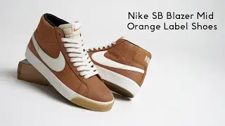 Nike SB Blazer Mid 'Dark Russet' Orange Label Shoes - Unboxing & On Foot