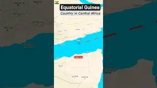 Country No-54. Equatorial Guinea. Country in Central Africa. #equatorialguinea #equatorial #map